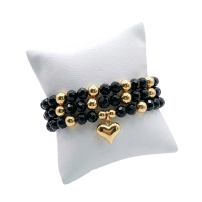 Set de pulseras con cristales